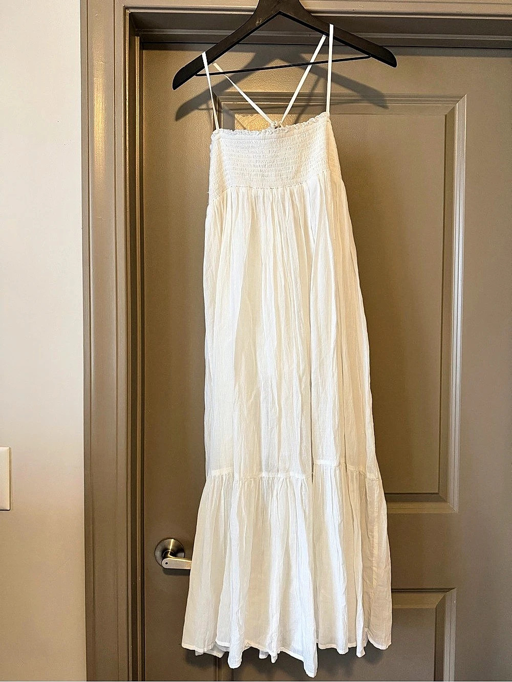 Free People Extratropical Maxi Dress White Medium